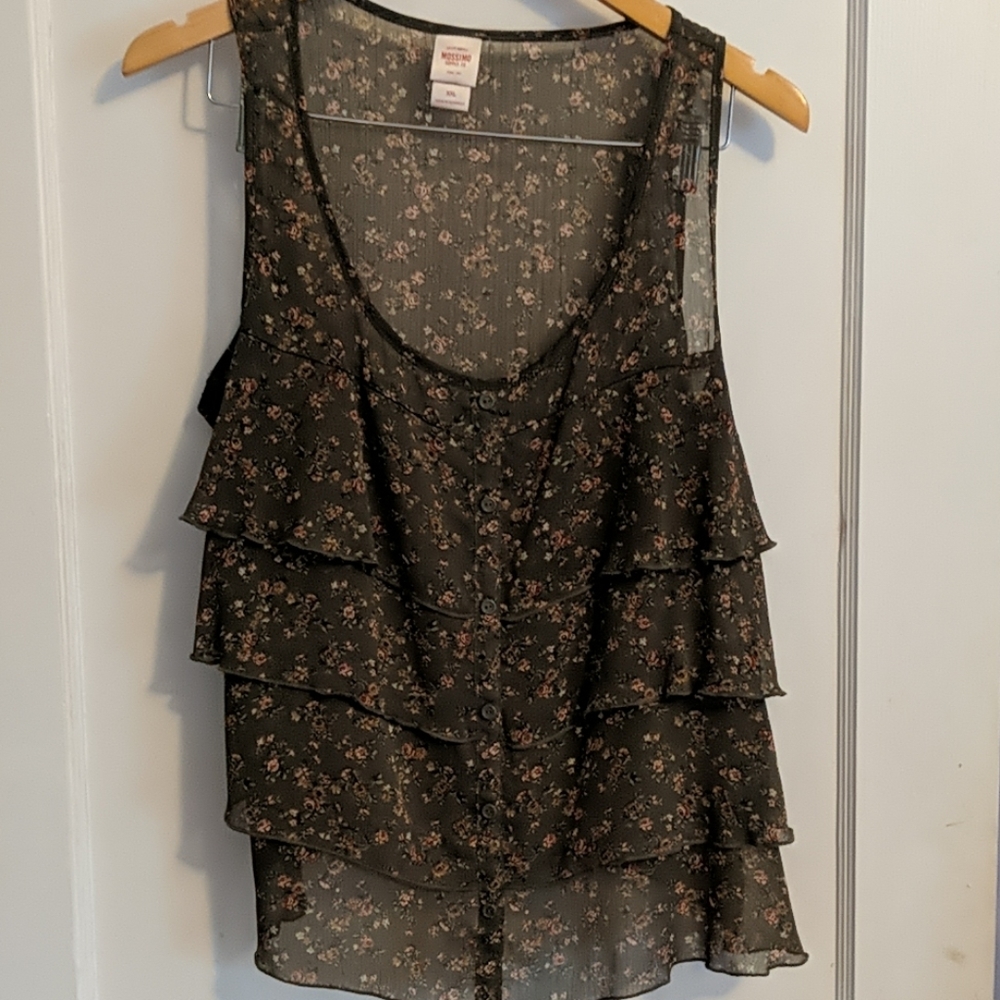 ‼️ Mossimo Pleated Sheer Tank